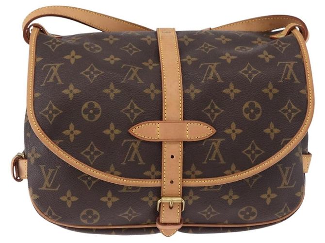 LOUIS VUITTON Monogram Saumur 30 Shoulder Bag M42256 LV Auth ka5588V Monogramma - vista 2
