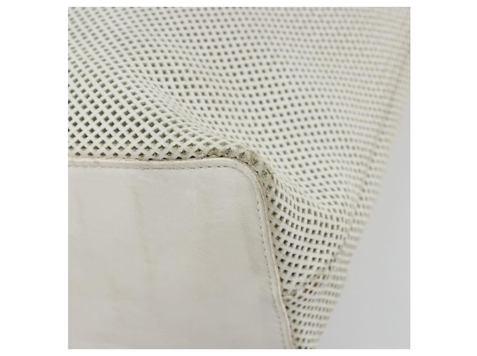 Borsa a tracolla GUCCI in tela Micro GG e pelle Bianca 90644 Auth 195055 Bianco - vista 15