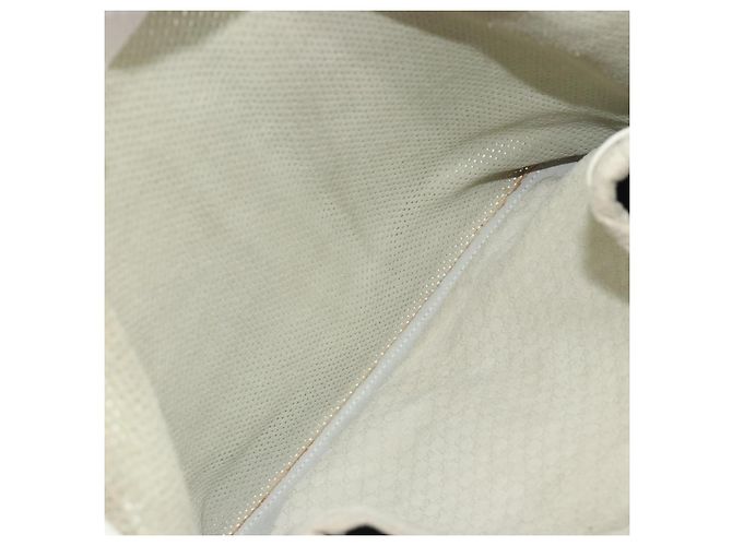 Borsa a tracolla GUCCI in tela Micro GG e pelle Bianca 90644 Auth 195055 Bianco - vista 22