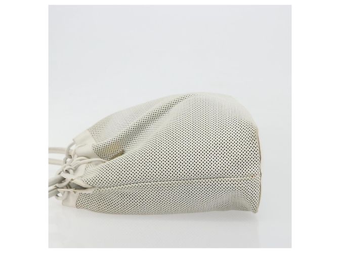 Borsa a tracolla GUCCI in tela Micro GG e pelle Bianca 90644 Auth 195055 Bianco - vista 4