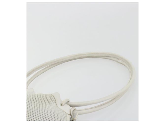 Borsa a tracolla GUCCI in tela Micro GG e pelle Bianca 90644 Auth 195055 Bianco - vista 8