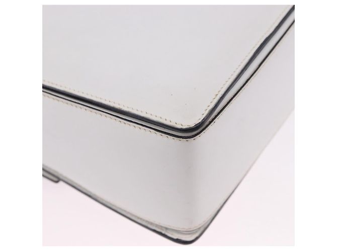 Céline Borsa a tracolla CELINE in pelle Nero Bianco Auth ka5694A - vista 15