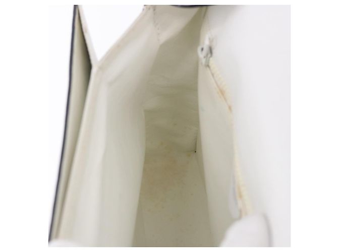 Céline Borsa a tracolla CELINE in pelle Nero Bianco Auth ka5694A - vista 21