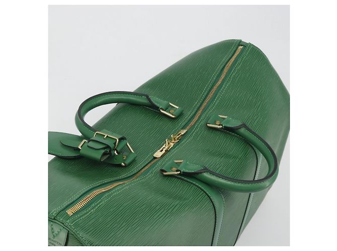 LOUIS VUITTON Epi Keepall 50 Boston Bag Green M42964 LV Auth 195209V Verde - vista 6