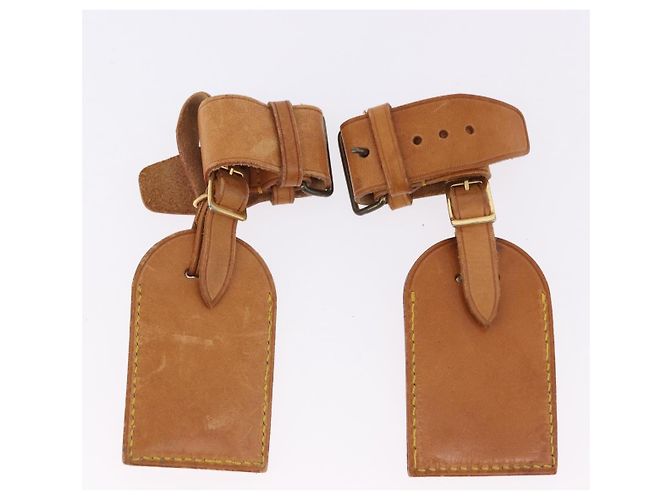 LOUIS VUITTON Etichetta per nome Powanie 10 Set Powanie Leather Beige LV Auth 191944 - vista 10