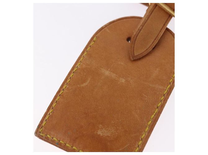 LOUIS VUITTON Etichetta per nome Powanie 10 Set Powanie Leather Beige LV Auth 191944 - vista 11