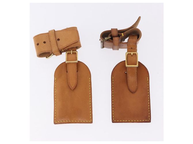 LOUIS VUITTON Etichetta per nome Powanie 10 Set Powanie Leather Beige LV Auth 191944 - vista 13