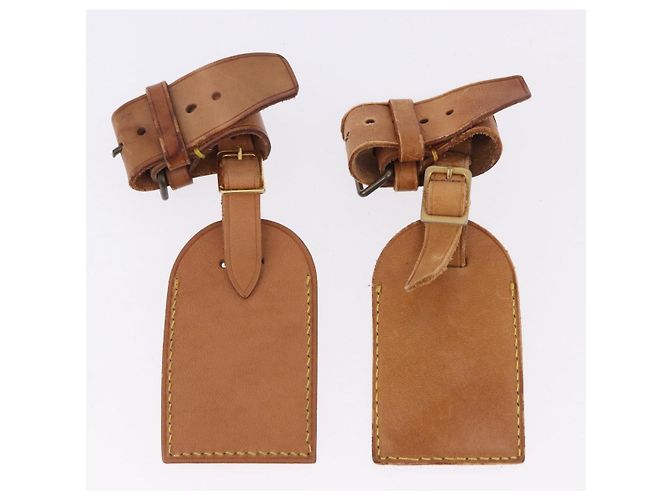LOUIS VUITTON Etichetta per nome Powanie 10 Set Powanie Leather Beige LV Auth 191944 - vista 16