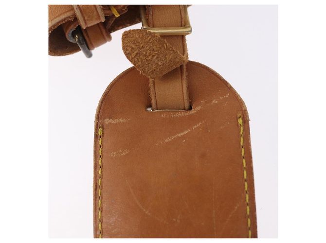 LOUIS VUITTON Etichetta per nome Powanie 10 Set Powanie Leather Beige LV Auth 191944 - vista 5