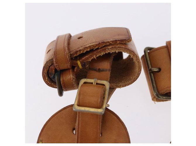 LOUIS VUITTON Etichetta per nome Powanie 10 Set Powanie Leather Beige LV Auth 191944 - vista 8