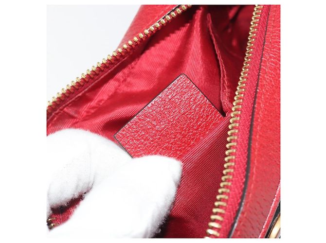 Borsa a tracolla GUCCI Ofidia Canvas Red Gold 517350 Auth 194980A Rosso D'oro - vista 12
