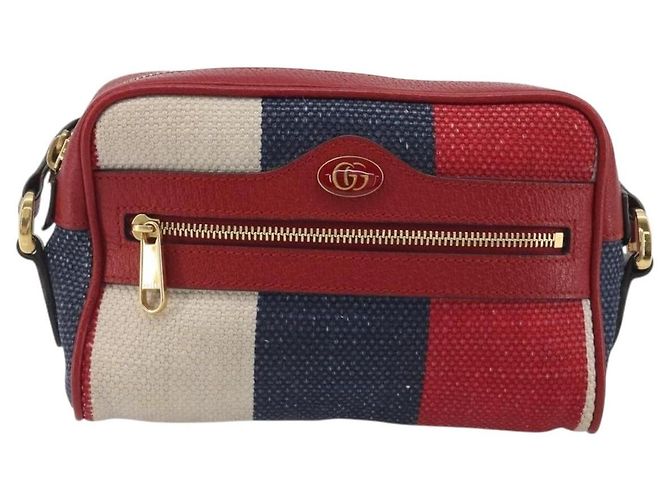 Borsa a tracolla GUCCI Ofidia Canvas Red Gold 517350 Auth 194980A Rosso D'oro - vista 13