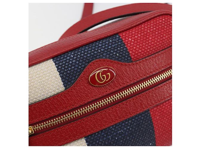 Borsa a tracolla GUCCI Ofidia Canvas Red Gold 517350 Auth 194980A Rosso D'oro - vista 17