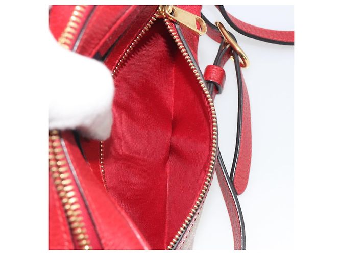 Borsa a tracolla GUCCI Ofidia Canvas Red Gold 517350 Auth 194980A Rosso D'oro - vista 23