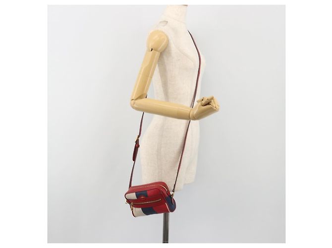 Borsa a tracolla GUCCI Ofidia Canvas Red Gold 517350 Auth 194980A Rosso D'oro - vista 24
