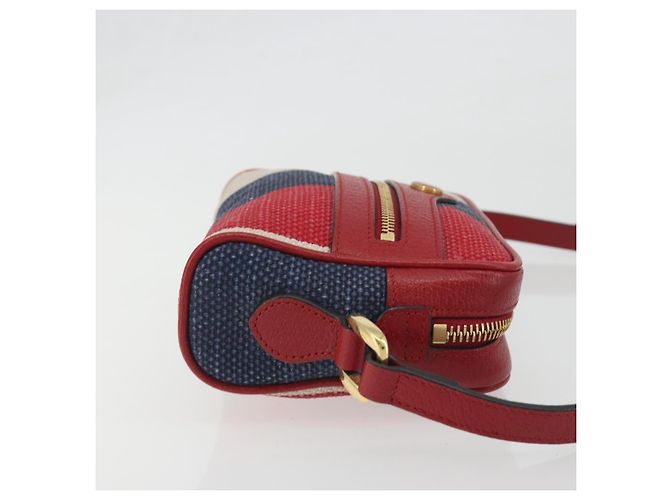 Borsa a tracolla GUCCI Ofidia Canvas Red Gold 517350 Auth 194980A Rosso D'oro - vista 3