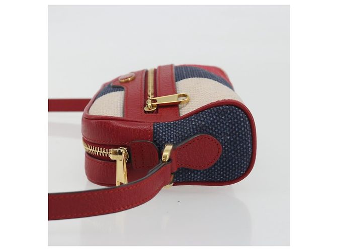Borsa a tracolla GUCCI Ofidia Canvas Red Gold 517350 Auth 194980A Rosso D'oro - vista 4