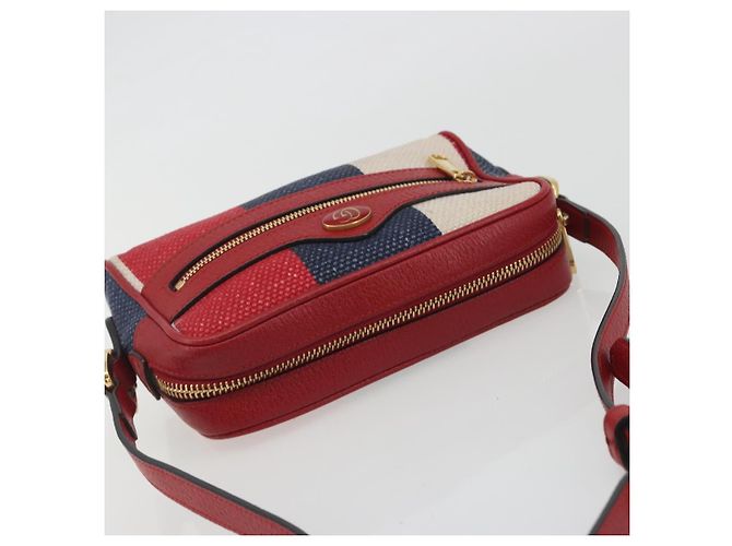 Borsa a tracolla GUCCI Ofidia Canvas Red Gold 517350 Auth 194980A Rosso D'oro - vista 6