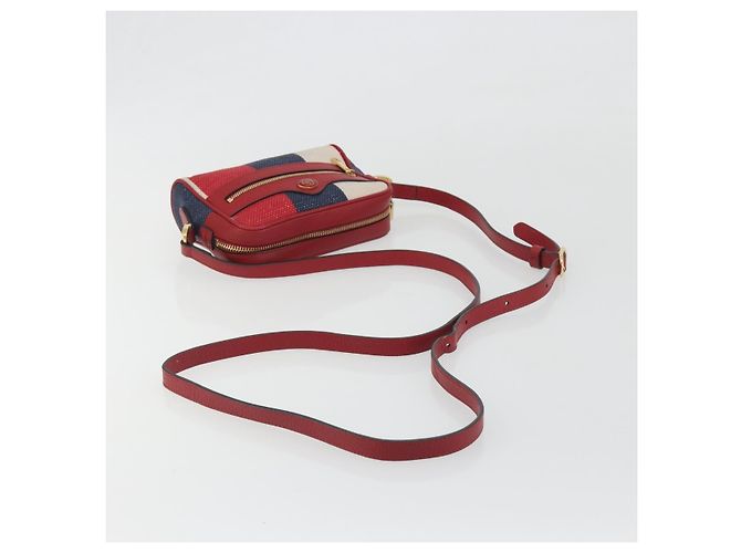 Borsa a tracolla GUCCI Ofidia Canvas Red Gold 517350 Auth 194980A Rosso D'oro - vista 7