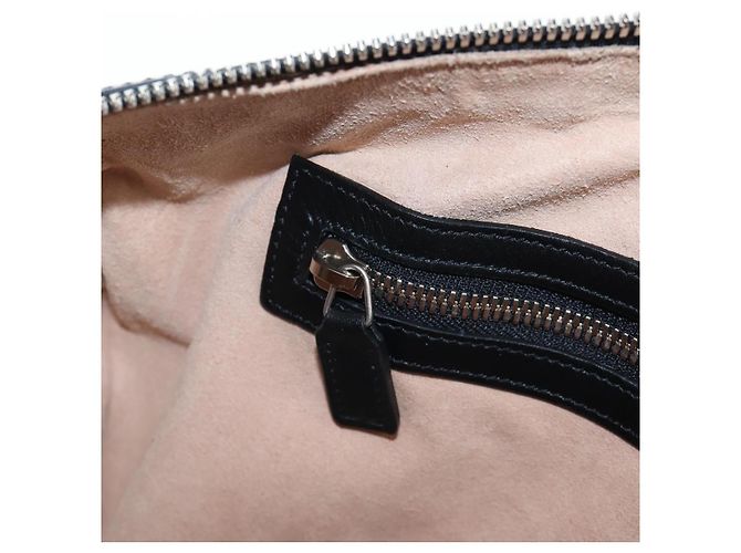 Padlock GUCCI Ghost Boston Bag Leder 2way Schwarz Silber authentisch 192424SAM - Ansicht 25