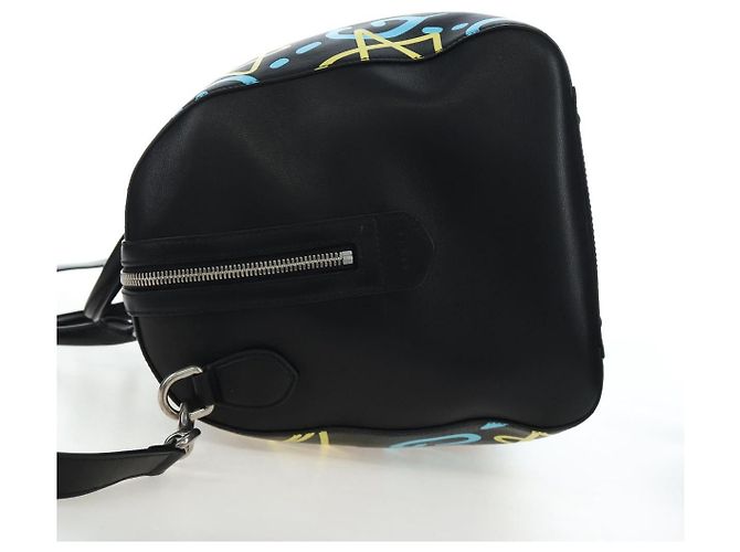 Padlock GUCCI Ghost Boston Bag Leder 2way Schwarz Silber authentisch 192424SAM - Ansicht 3