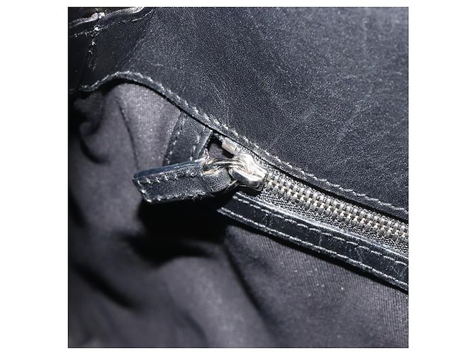 Borsa GUCCI Interlocking G Canvas Nero Argento Auth 195355V - vista 21
