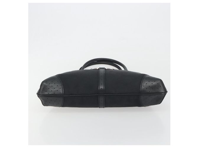 Borsa GUCCI Interlocking G Canvas Nero Argento Auth 195355V - vista 5