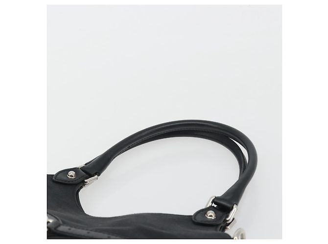 Borsa GUCCI Interlocking G Canvas Nero Argento Auth 195355V - vista 8