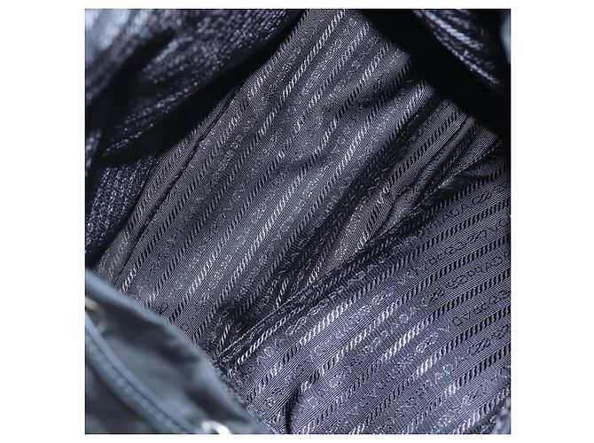 PRADA robot Rucksack Nylon Black Silver Auth 195301V Schwarz Silber - Ansicht 10