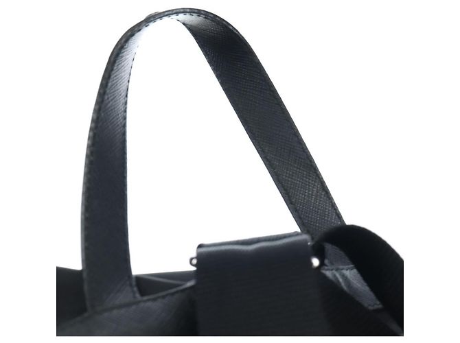 PRADA robot Rucksack Nylon Black Silver Auth 195301V Schwarz Silber - Ansicht 14