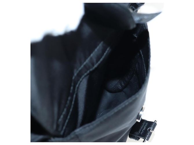 PRADA robot Rucksack Nylon Black Silver Auth 195301V Schwarz Silber - Ansicht 22