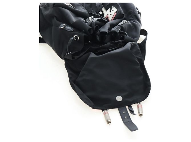 PRADA robot Rucksack Nylon Black Silver Auth 195301V Schwarz Silber - Ansicht 26