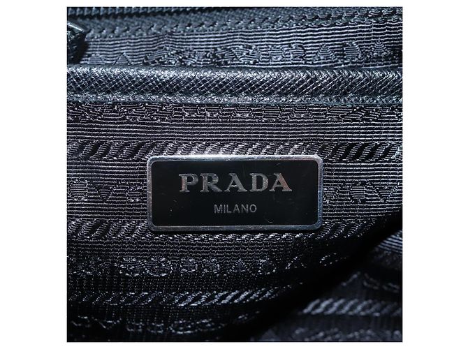 PRADA robot Rucksack Nylon Black Silver Auth 195301V Schwarz Silber - Ansicht 28