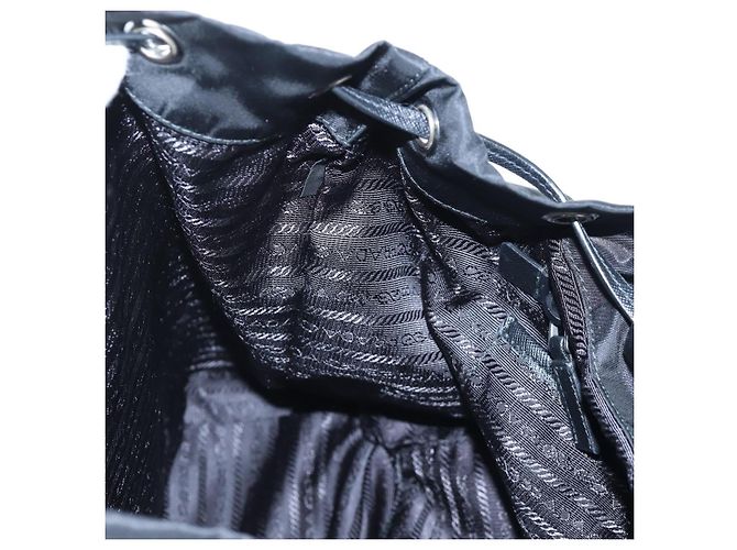 PRADA robot Rucksack Nylon Black Silver Auth 195301V Schwarz Silber - Ansicht 29