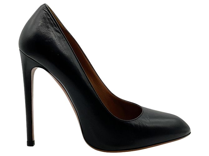Alaïa Décolleté Alaia in pelle nera con punta a mandorla Nero - vista 2