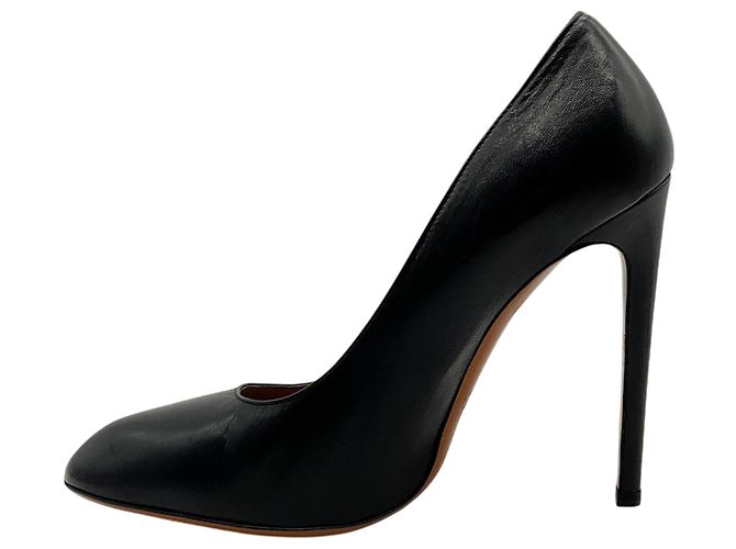 Alaïa Décolleté Alaia in pelle nera con punta a mandorla Nero - vista 3