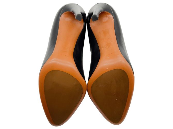 Alaïa Décolleté Alaia in pelle nera con punta a mandorla Nero - vista 6