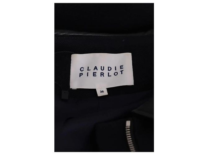Claudie Pierlot Abrigo azul marino - vista 5
