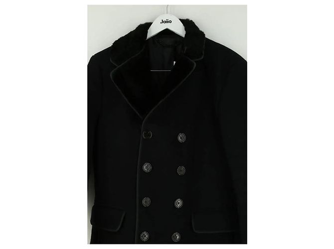 Burberry Schwarzer Mantel - Ansicht 2
