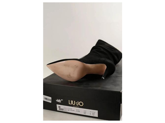 Botas Liu.Jo de ante negro - vista 6