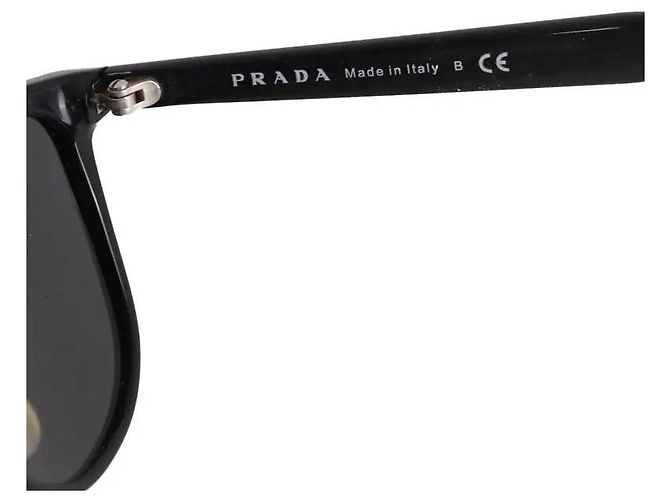 Gafas de sol Prada negras de plástico Negro - vista 4