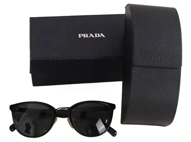 Gafas de sol Prada negras de plástico Negro - vista 6