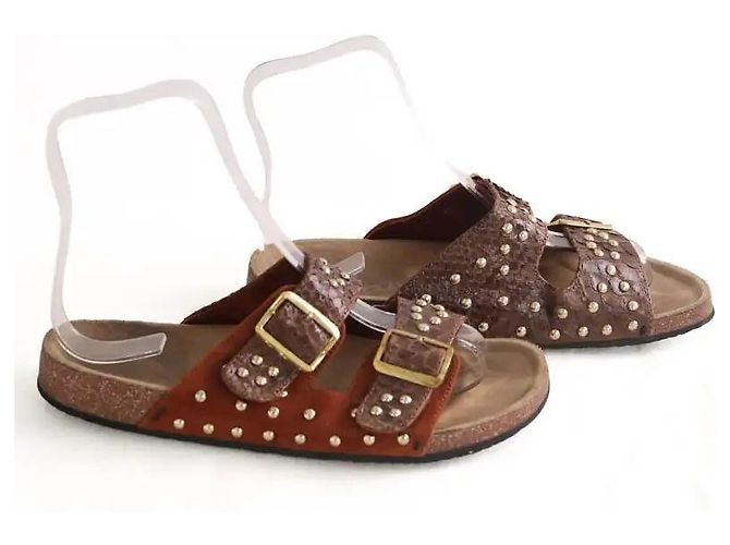 Claris Virot Mules Odette marrón Castaño - vista 3