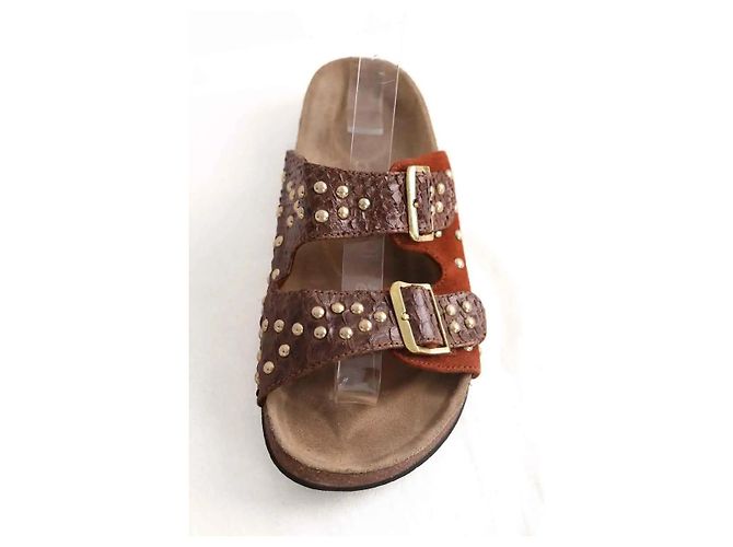 Claris Virot Mules Odette marrón Castaño - vista 5