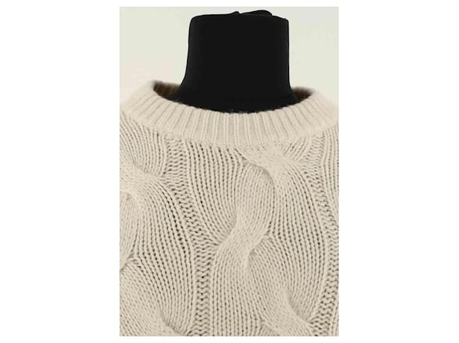 Jersey Eric Bompard de cashmere ecru Crudo - vista 2