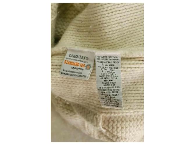 Jersey Eric Bompard de cashmere ecru Crudo - vista 6