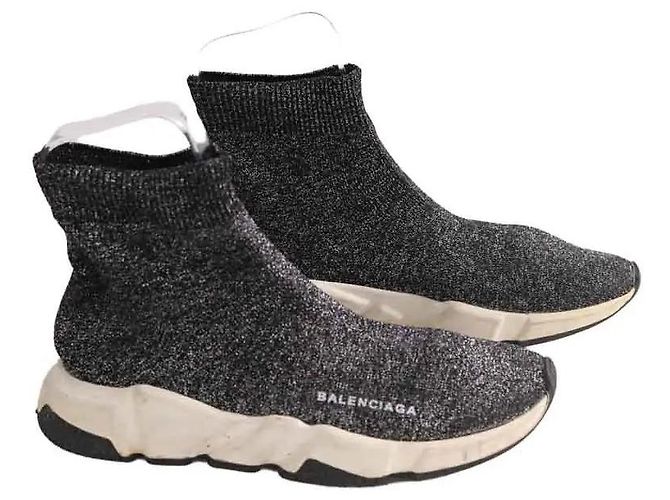 Balenciaga Sneakers Speed anthracite Grigio antracite - vista 3
