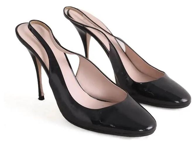 Tacchi Miu Miu in pelle nera Nero - vista 3