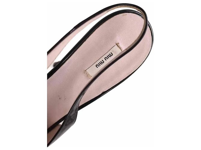 Tacchi Miu Miu in pelle nera Nero - vista 5