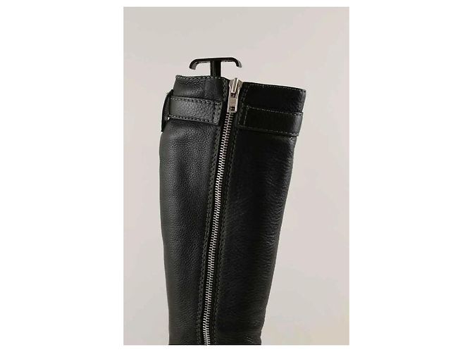 Botas de couro pretas Jimmy Choo Preto - vista 4